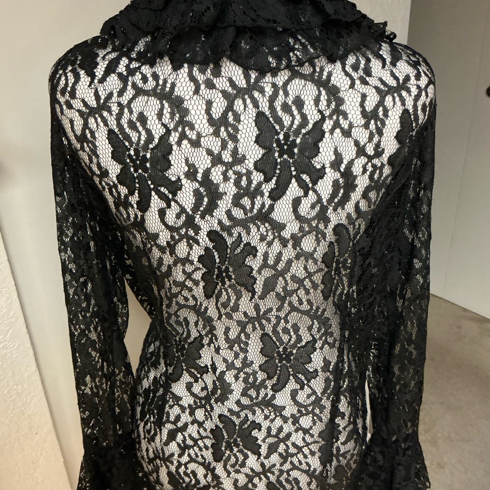 Black Lace Cardigan - Picture 3 of 6